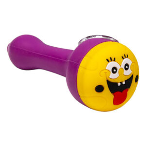 Cannatonik Spongebob Silicone Purple Hand Pipe