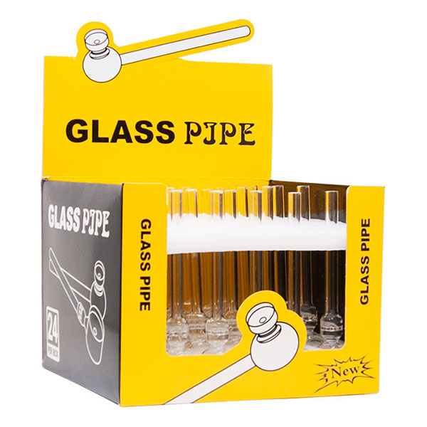 Clear Glass Pipe – 1 piece