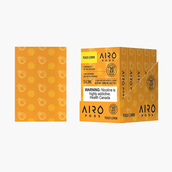 AIRO PODS BOLD 50 – STLTH compatible – Peach Lemon