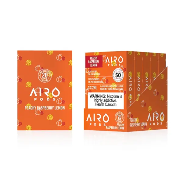 AIRO PODS BOLD 50 – STLTH compatible – Peach Rasperry Lemon